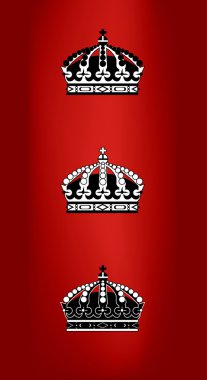 Crowns set clipart