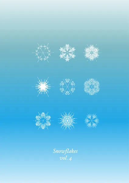Snowflakes — Stock Vector