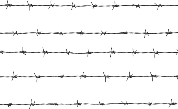 Five pieces of barbed wire — Stock Photo, Image