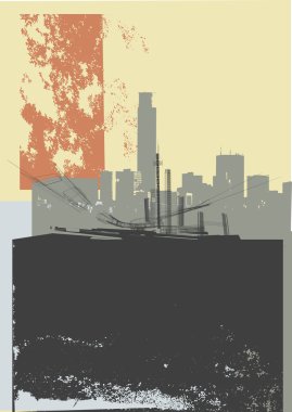 CITY GRUNGE ART clipart