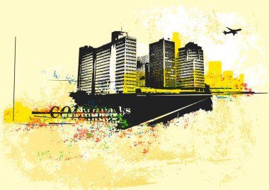 Urban background clipart