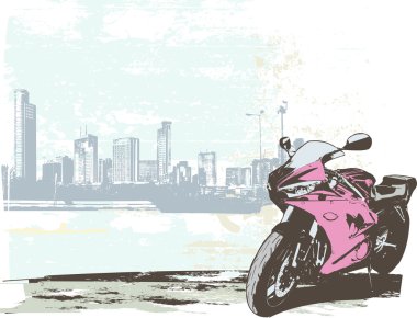 Sport bike clipart