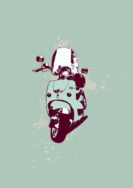 Retro scooter — Stockfoto