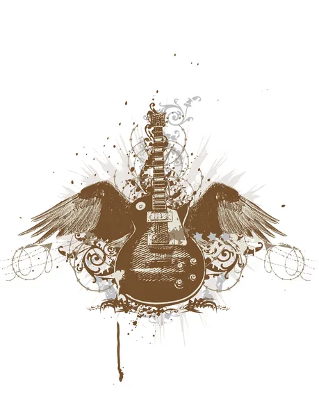 Guitarra voadora — Fotografia de Stock