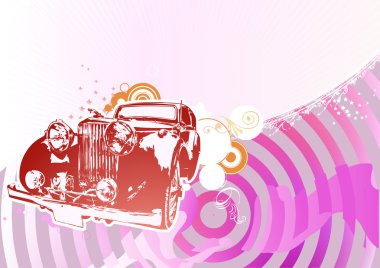 Retro car clipart