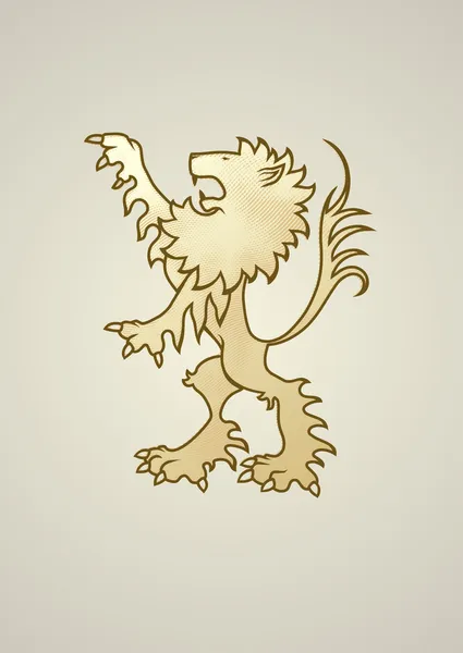 Heraldyka lew — Zdjęcie stockowe