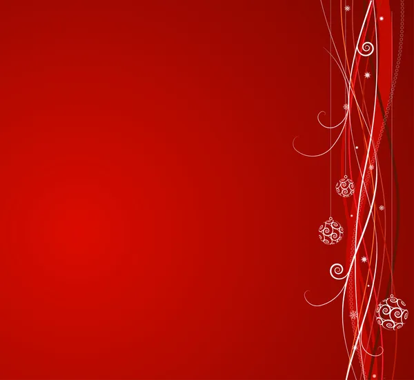 赤いクリスマス背景 — ストック写真