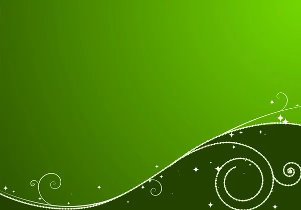 Green Christmas background — Stock Photo, Image