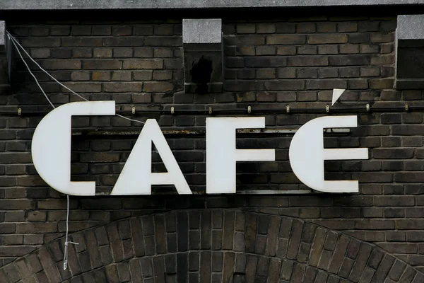 Café σημάδι — Φωτογραφία Αρχείου