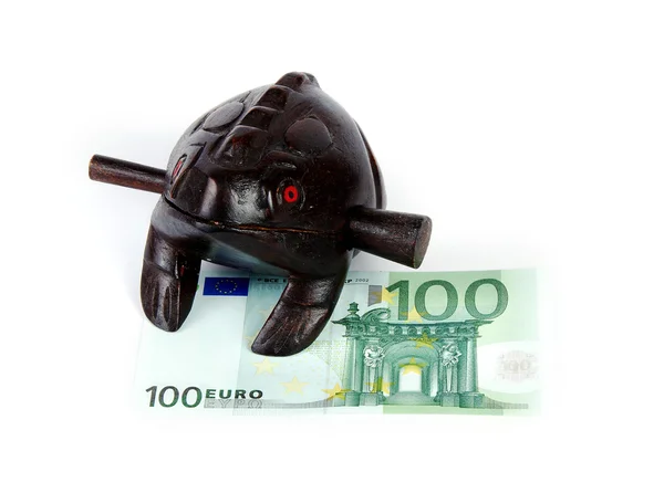 ユーロ債とメガネ — ストック写真