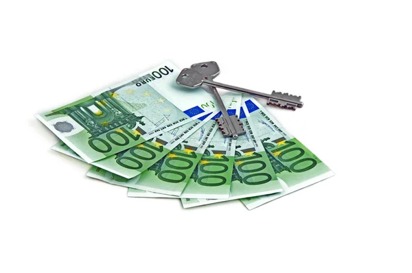ユーロ債とメガネ — ストック写真