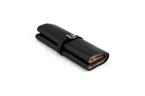 Retro spyglass с черным дорожным чехлом — стоковое фото