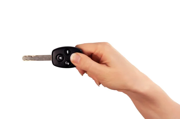 Hand mit Autoschlüssel — Stockfoto