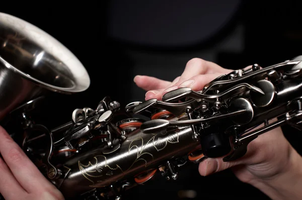 Botões de saxofone — Fotografia de Stock