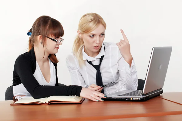 Two charming business woman — Stock Photo, Image