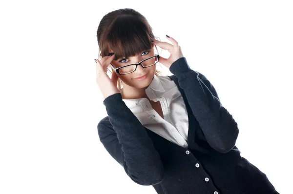 The charming young business woman — Stock Photo, Image