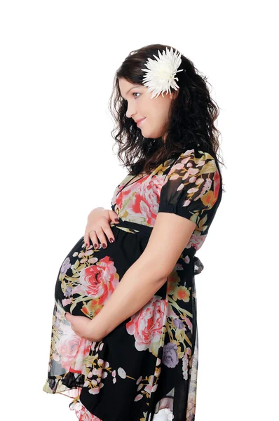 Affascinante ragazza incinta — Foto Stock