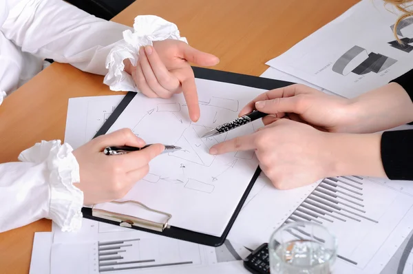 Stock image Hands of business women