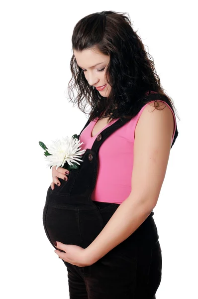 Uroczy młoda kobieta w ciąży — Zdjęcie stockowe