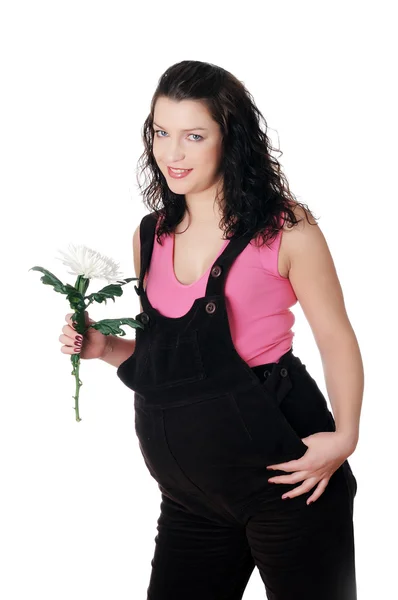 Encantadora jovem grávida — Fotografia de Stock