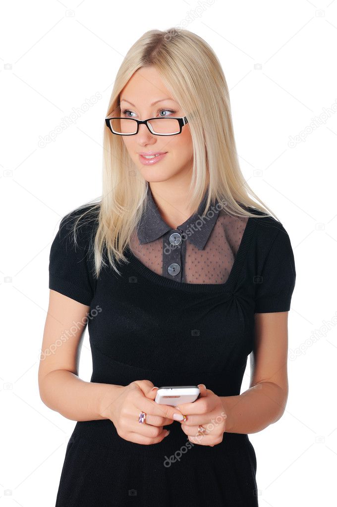 Charming young business woman