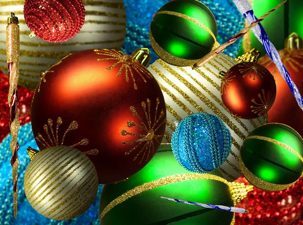 Рождественские шары. — стоковое фото