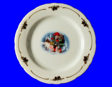 Christmas porcelain. clipart