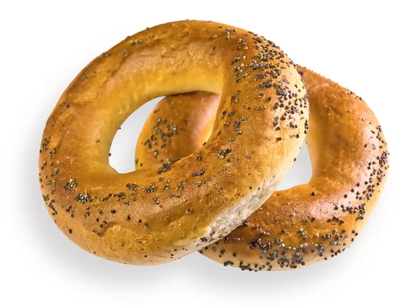 Stock image Bagels with poppy seeds.