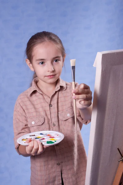Mały malarz — Zdjęcie stockowe