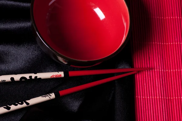 stock image Chinese bowl and sticks