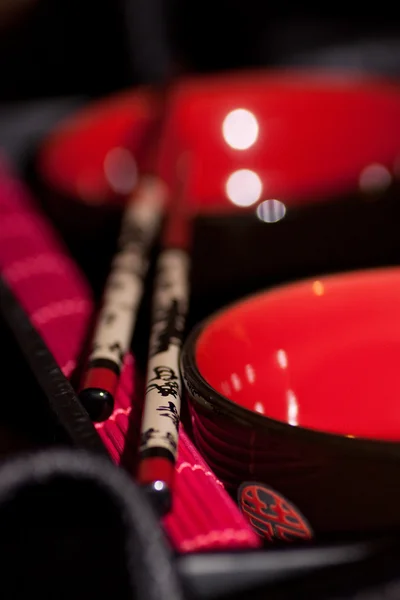 stock image Japanese bowl and sticks