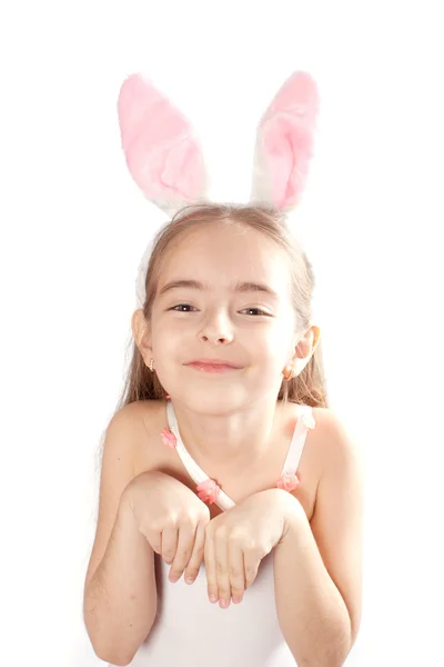 stock image Pink rabbit-girl