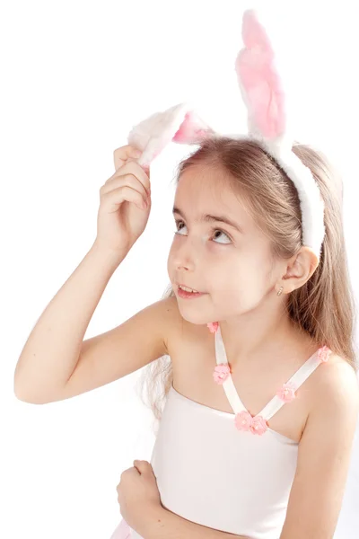 stock image Pink rabbit-girl