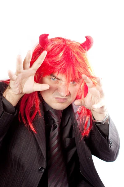 Empresário com cabelo vermelho . — Fotografia de Stock