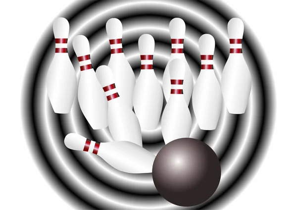 Bowling. — Vettoriale Stock