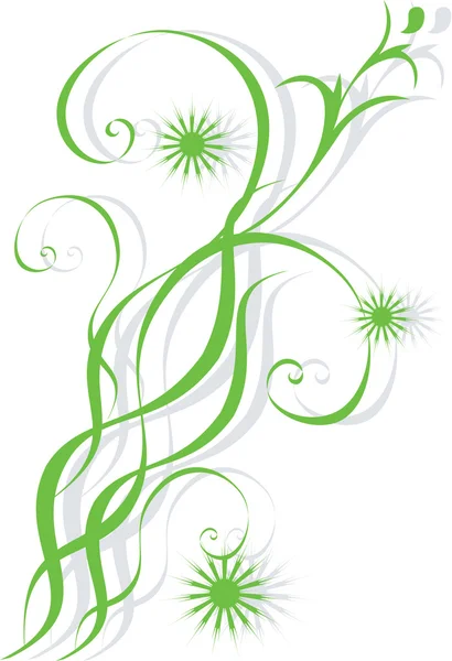 Decoratief groen. — Stockvector