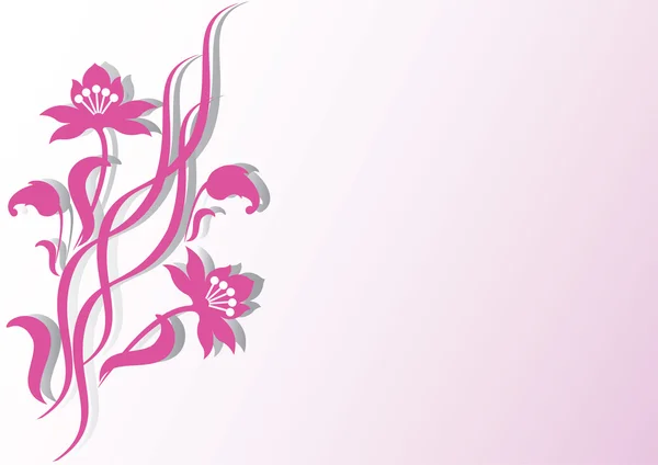 ピンクの花をベクトルします。. — ストックベクタ