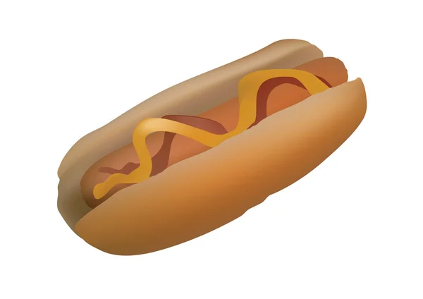 Hot-dog. vektor. — Stock Vector