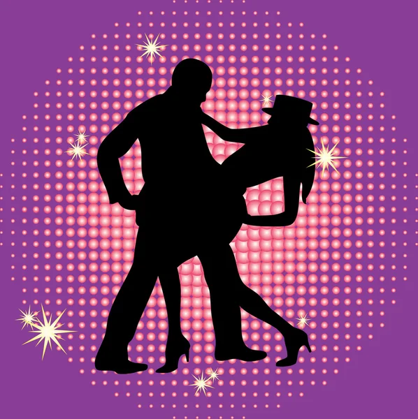 stock vector The dancing couple.