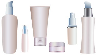 Vector cosmetic container. clipart