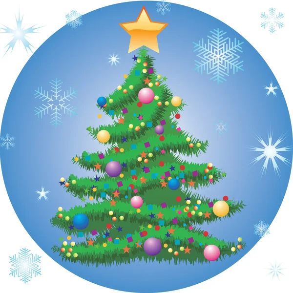 Vector árbol de Navidad. — Archivo Imágenes Vectoriales