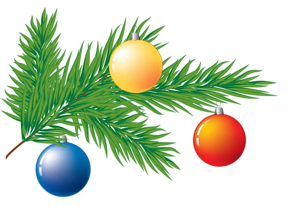 Christmas tree decoration. — Stock Vector
