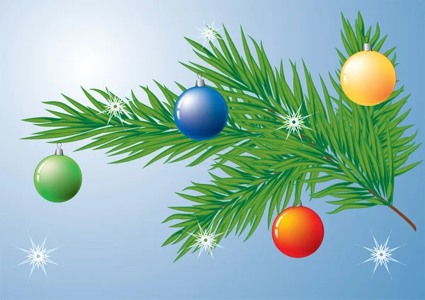 Χριστουγεννιάτικο δέντρο διακόσμηση. — Διανυσματικό Αρχείο