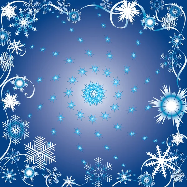 Fond d'hiver vectoriel . — Image vectorielle