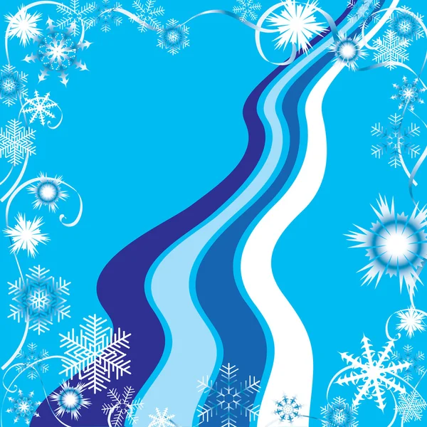 Cadre d'hiver — Image vectorielle