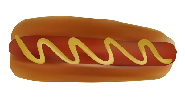 Hot dog. Vector. — Vector de stoc