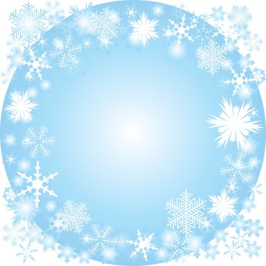 Winter frame clipart