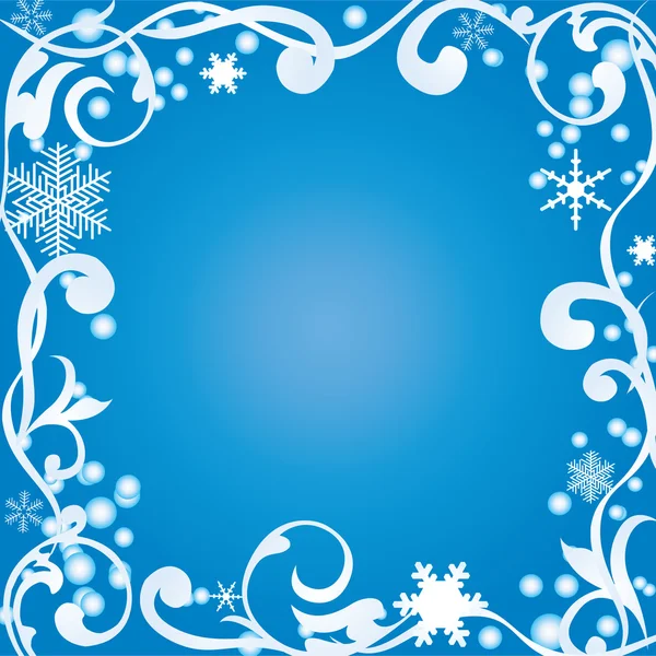 Cadre d'hiver abstrait — Image vectorielle