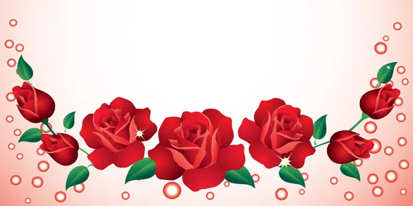 Background with roses. — Stock Vector