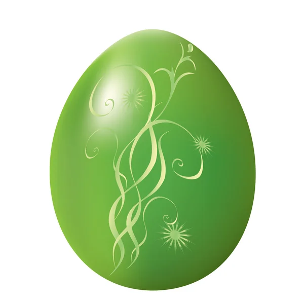 Huevo de Pascua con adorno . — Vector de stock